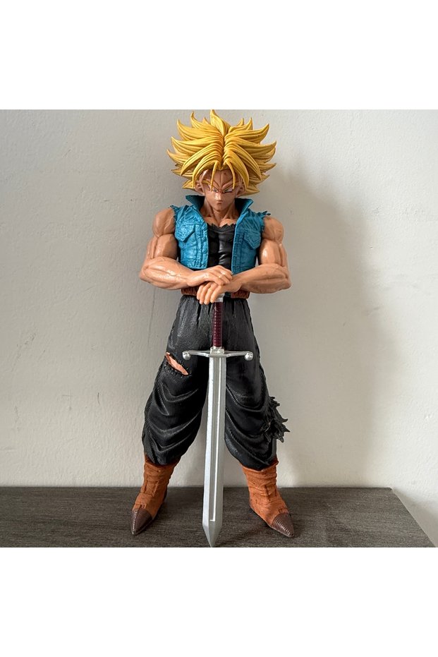 Trunks 25cm/9.84in Anime Dragon Ball Z Trunks Figure Future Trunks Action Figures MPVC Statue