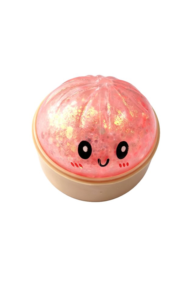 03 In Stock 4pcs Glitter Dumpling Glitter Dumpling Squishy with Box Dumplings Sensory Squeeze Toy fo