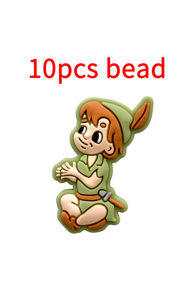 10pcs bead 10pcs Silicone Cartoon Bead Baby Pacifier Bead Pacifier Chain Accessories Ornaments
