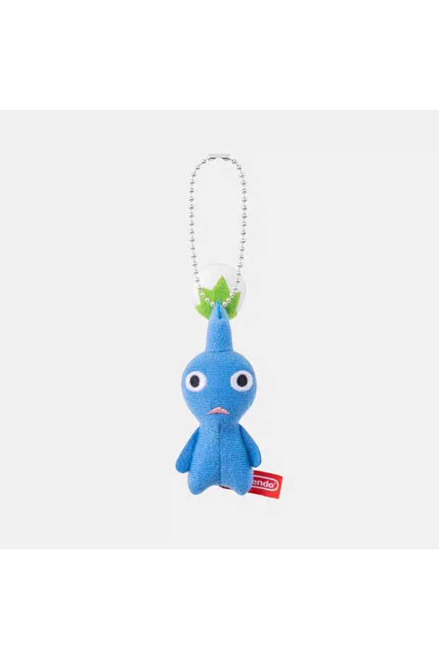 B Pikmin Mini Plush Doll Keychain Soft Stuffed Cartoon Bag Charm Pendant Decoration Plush Ornament C