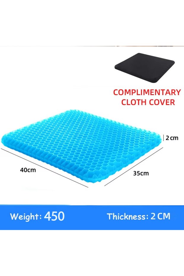 Spring And Summer 40x35cm 2cm Car Gel Seat Cushion Breathable Cool Cooling Pad Pain Pressure Relief