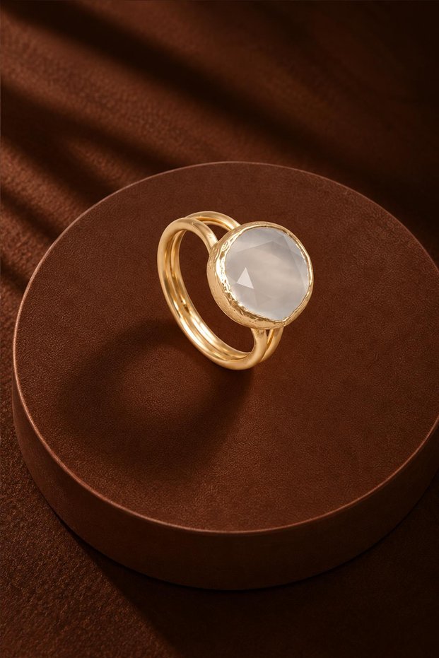 Cat's Eye Round Ring - 12 mm
