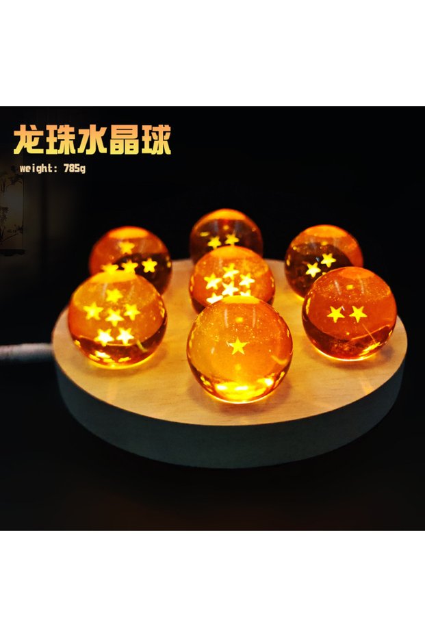 7-planet circle 2026 new Dragon Ball Z animation 1-7 star crystal ball LED wooden lamp base n