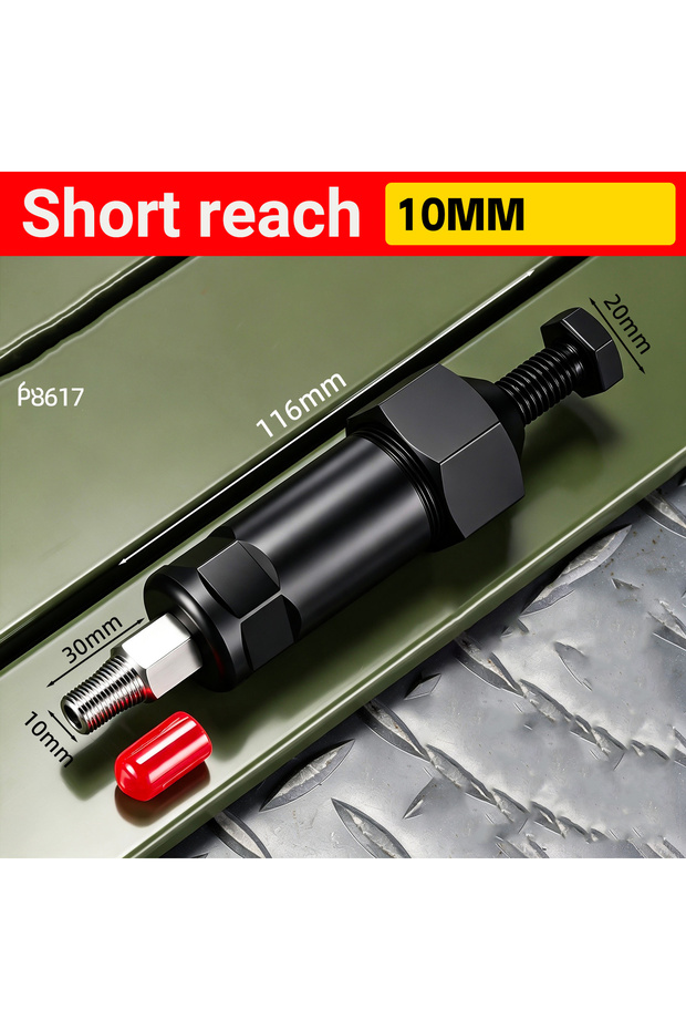 Short-10mm Heavy Duty Split Grease Zerk Fitting Cleaner Tool for Auto Tractor Excavator Farm Constru