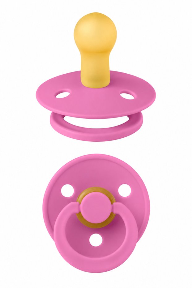 Rubber Pacifier 0-6 Months, Bubblegum Color, Price Per Piece, Bzeldr05.