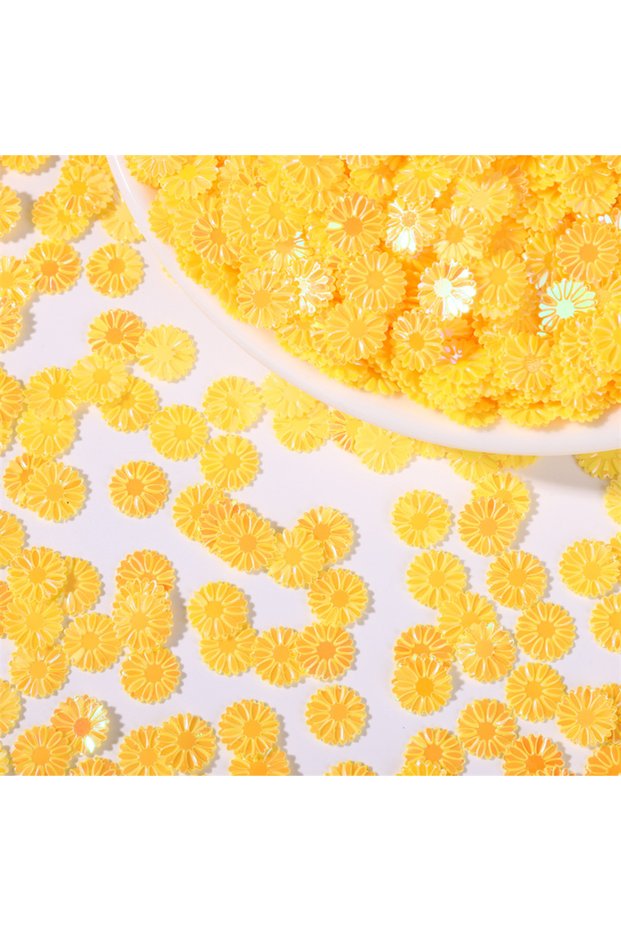 05 500g/bag 9mm Colorful Daisy Sequins Glitter Flakes for Slime Fillers, Nail Art Phone Case Decor,