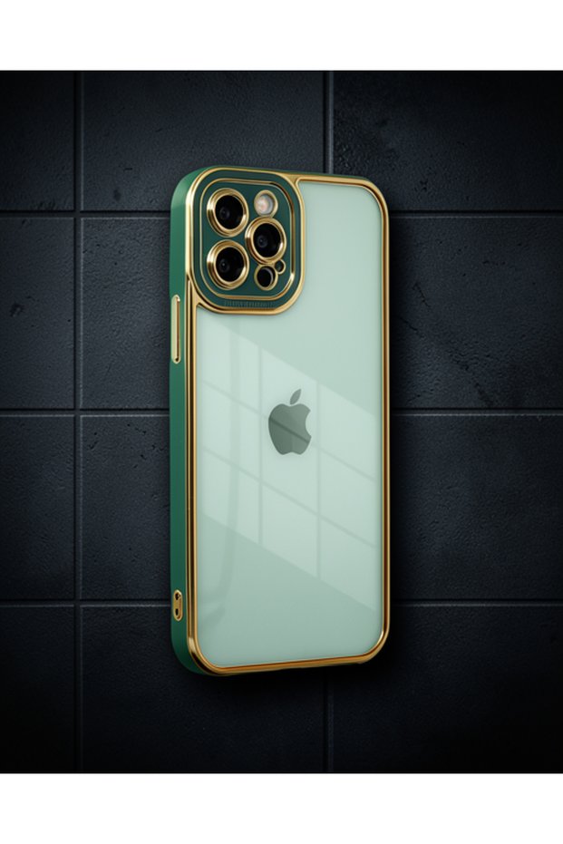 Apple iPhone 12 Pro Max Case Liva Lens Silicone - Green