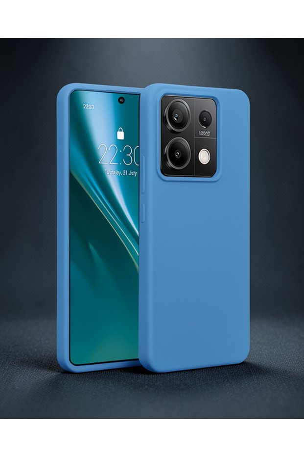 حافظة هاتف Xiaomi Redmi Note 13 Pro 4g من السيليكون الأول - أزرق