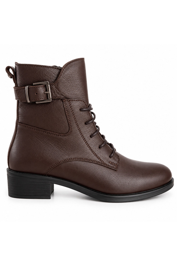 Milan Brown Genuine Leather Women's Boots