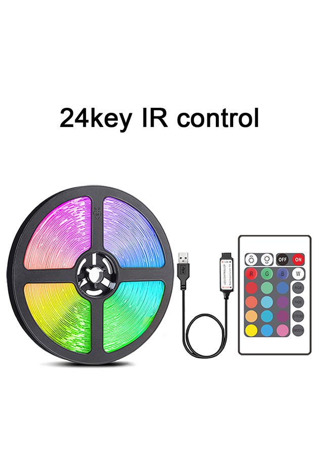 5m 24 key IR Control Led Strip Lights with 44 Key Remote Control 1m 5m 10m 20m RGB Tape Led Wall Roo