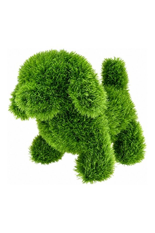 Decorative Dog Shaped Animal Artificial Grass