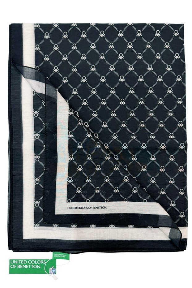 Patterned Fiore Shawl - 1041 - Black