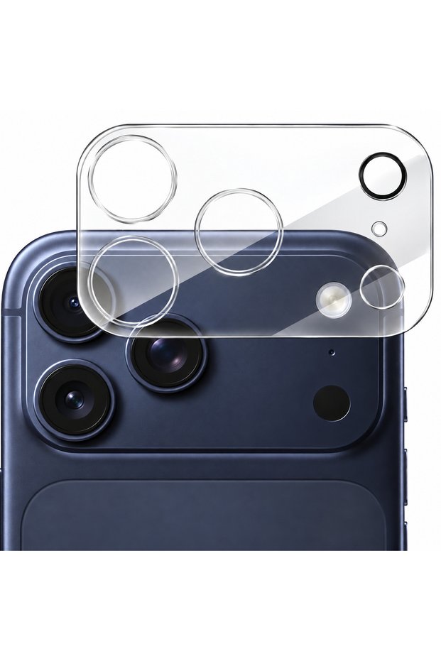 واقي عدسة الكاميرا HX77 متوافق مع هاتف iPhone 18 Pro Max، شفاف، مقاوم للخدش والصدمات، عالي الشفافية