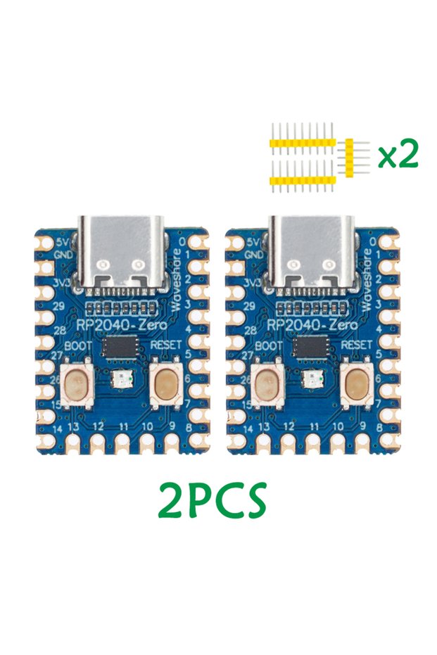 2pcs RP2040 for Raspberry Pi Microcontroller PICO Development Board RP2040-Zero Module Dual-core Cor