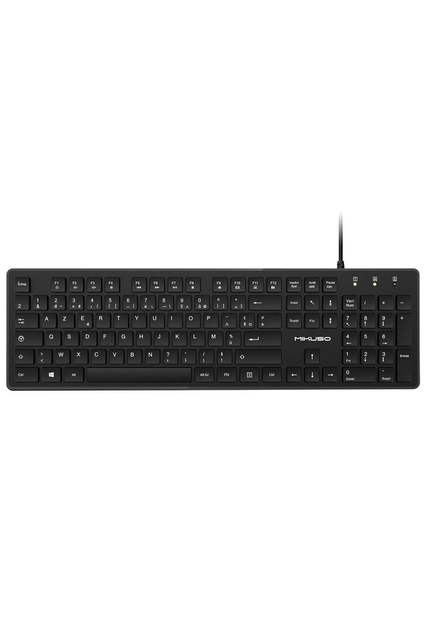 لوحة مفاتيح فرنسية AZERTY سلكية بمنفذ USB للكمبيوتر والكمبيوتر المحمول