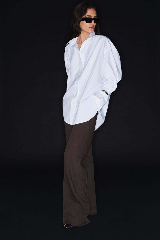 Oversized cotton shirt
