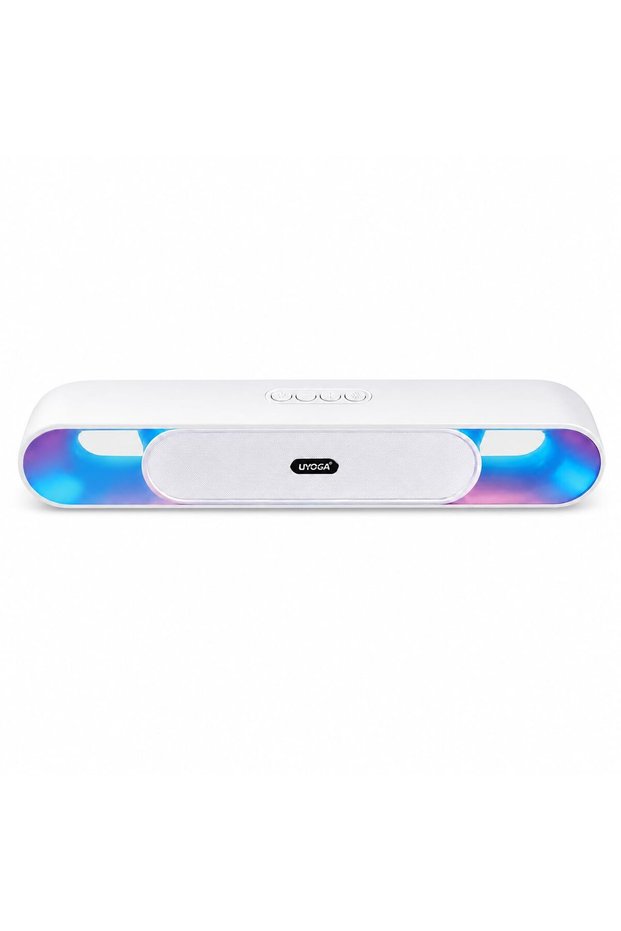 مكبرات صوت للكمبيوتر بتقنية البلوتوث مع إضاءة LED ديناميكية، سماعات USB سهلة التوصيل والتشغيل مع زر تشغيل