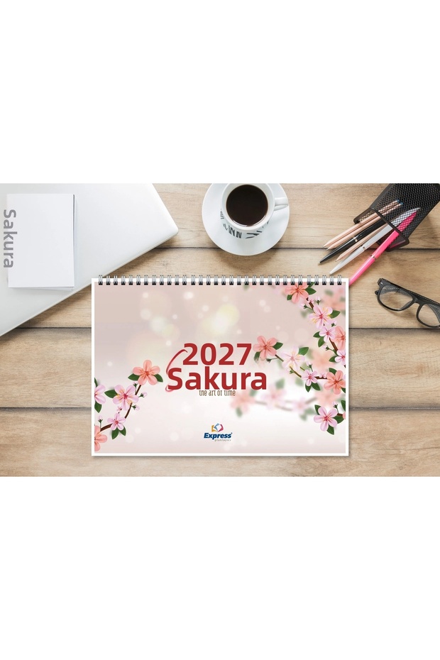 تقويم 2027 مقاس A4 53 مخطط أسبوعي ساكورا