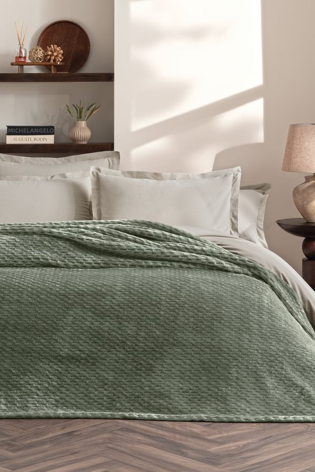 Aina Single Wellsoft Blanket - Khaki
