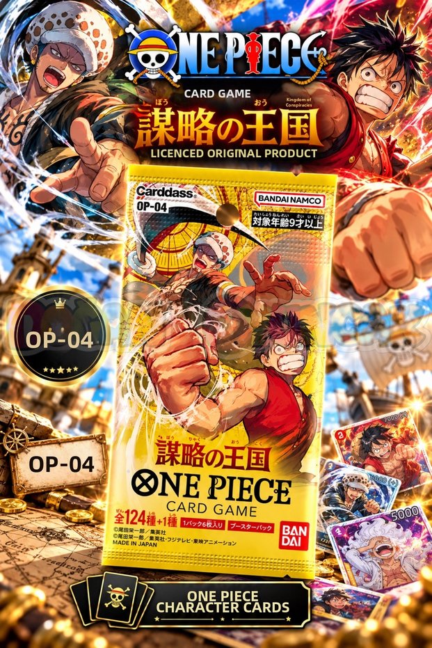 One Piece Card Game Kingdom of Conspiracies Op-04 - Licensed One Piece Card Pack