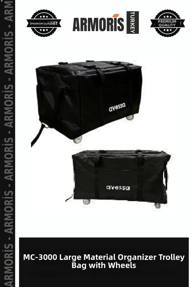 Hanging Organizer Bag with Wheels Mc-3000 Large Size Material Storage Bag with Pull-Out Wheels