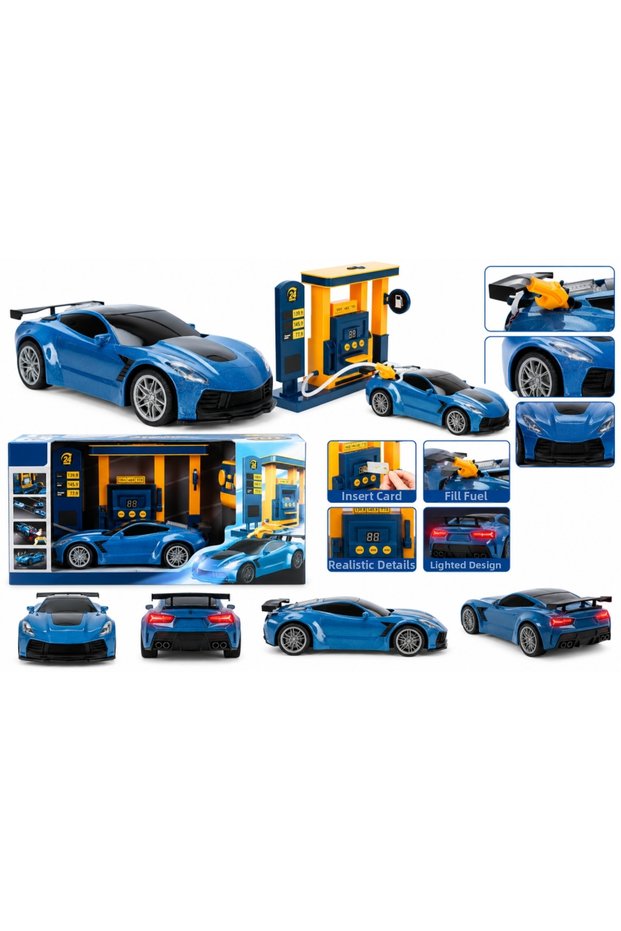 Bzs-41627 Car Gasoline Station Smoke Fog 2 4Ghz Sound Light