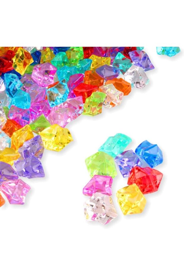 6X9mm Mix 200PCS 200PCS Clear Fake Crushed Ice for Vase Fillers, Plastic Crystal Diamond Acrylic Roc