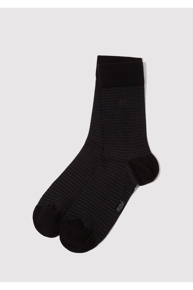 Seal Logo Embroidered Black Socks 092296-900