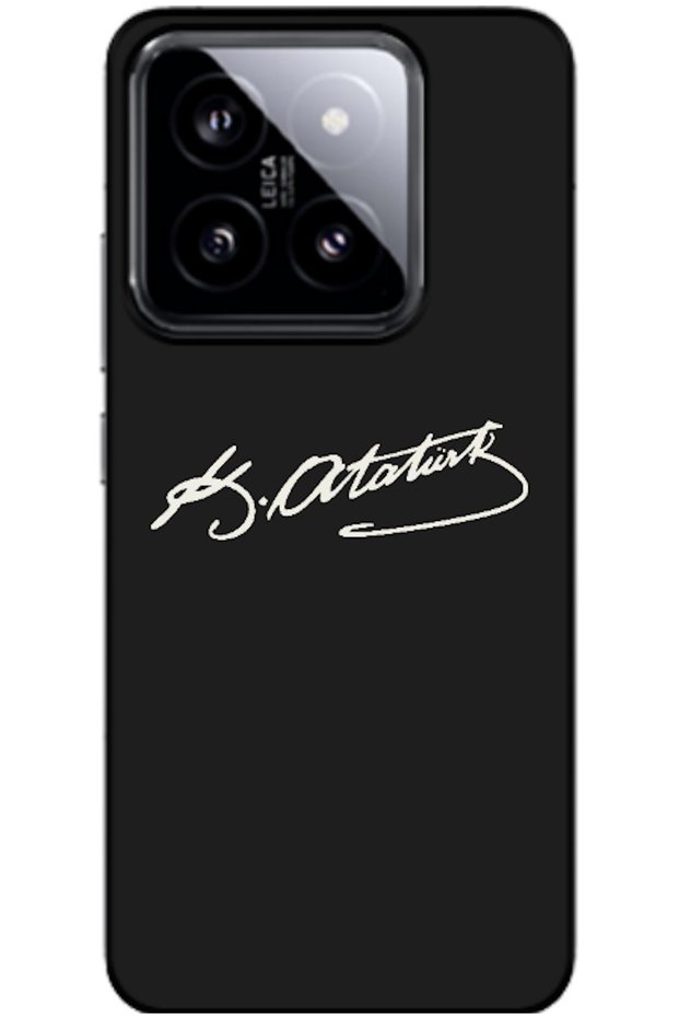 Xiaomi Mi 14 Compatible Case with Atatürk's Signature (Printed)