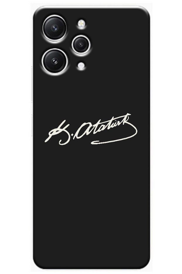 Xiaomi Redmi 12 Compatible Case with Atatürk's Signature (Printed)