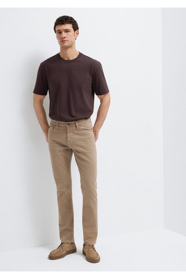 Jake Black Dark Beige Gabardine Trousers 0042281549