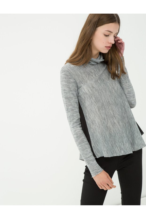 Women's Gray Sweater 7KAK17074HK