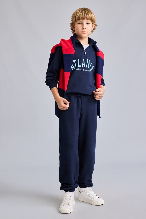 طقم سويت شيرت للأولاد I0291A8/NV256 NAVY