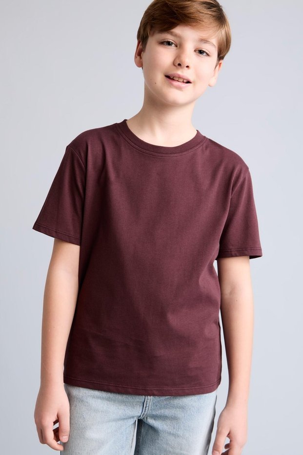 Okul 100% Cotton Regular Fit Crew Neck Short Sleeve Basic T-Shirt Boys K1687A626Au