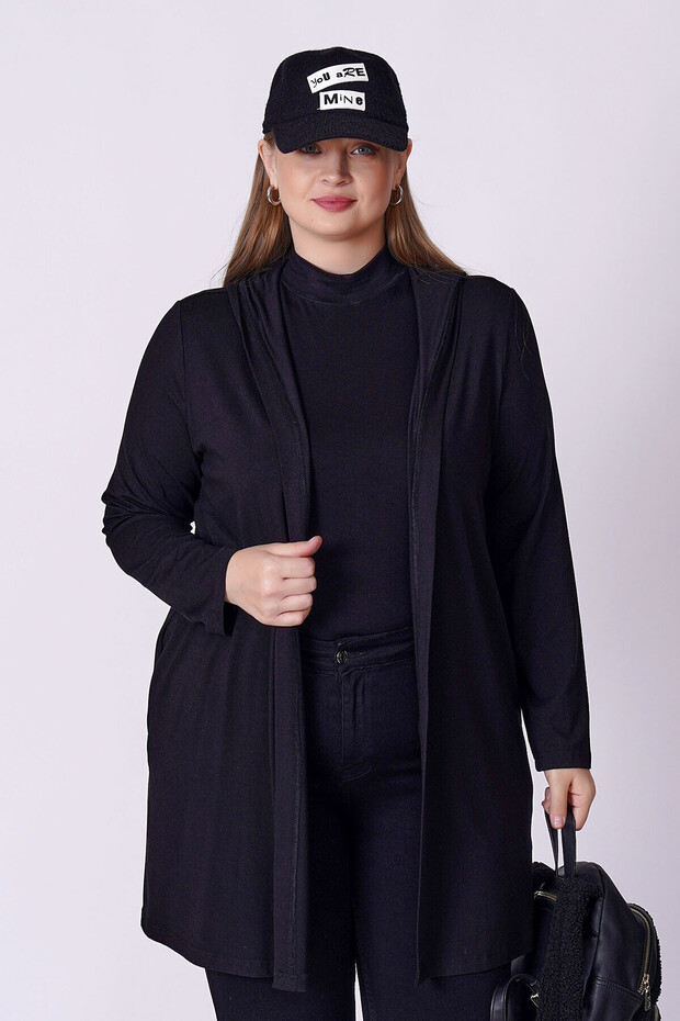 Combed Cotton Hooded Soft Cardigan