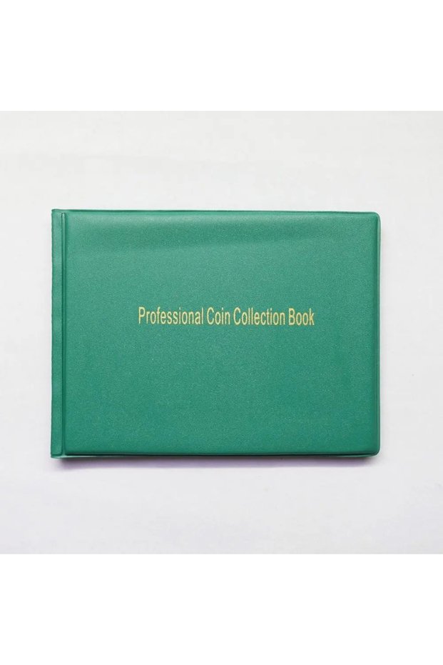 green 240 Pockets Coin Collection Holder PVC Penny Album Gifts Coin Collecting Album 10 Pages Coin C