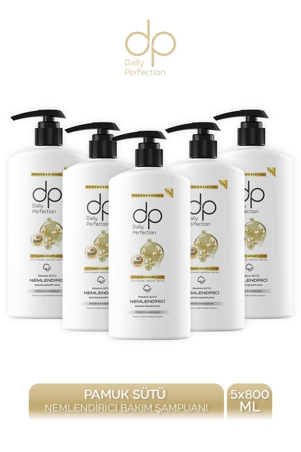 Shampoo Cotton Milk 800 ml X 5 Pieces