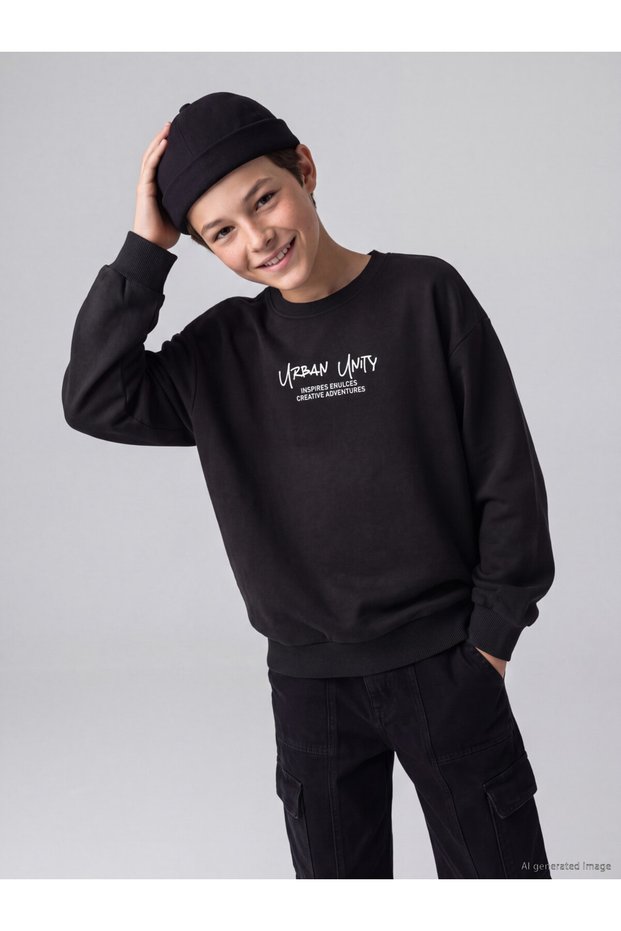 Quality Parts Printed Boys' Sweatshirt from Çelebi Store