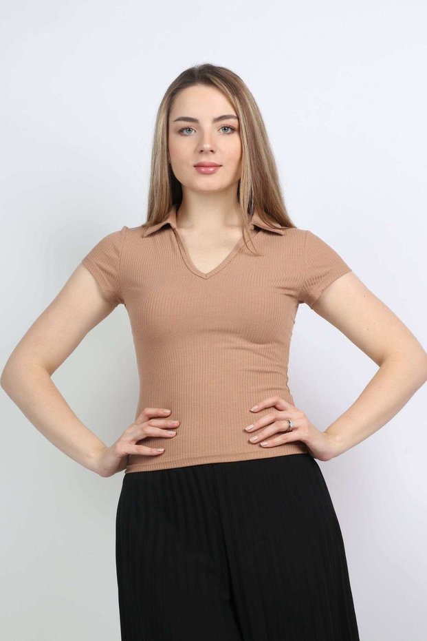 V-Neck Short-Sleeve Top