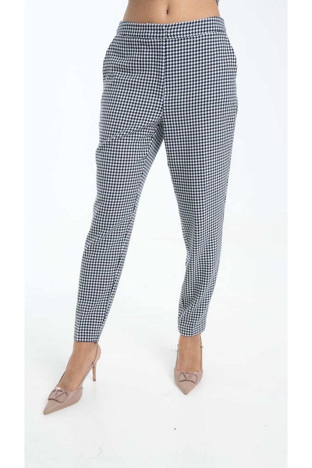 Casual Checkered Pants with Pockets