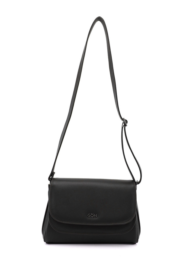 Women's Black Long Strap Shoulder Bag