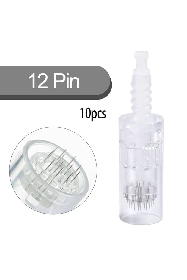 10pcs 12pin Bayonet Derma Pen Cartridge Needle 9/12/24/36/42/ Nano Dermapen Needles for Dr Pen M7 M5