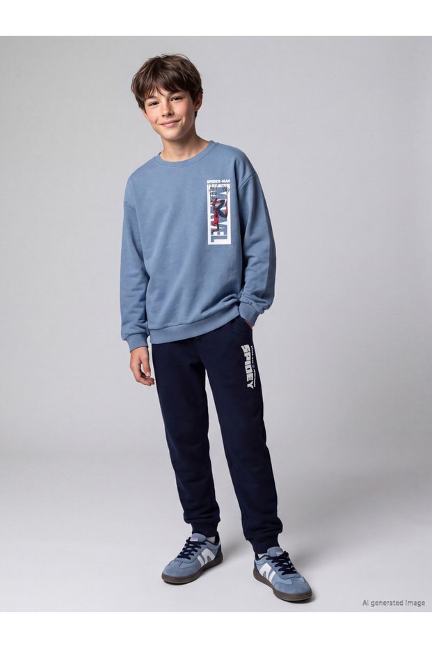 I Spider-Man Printed Boys' Thick Suit from Freezen Store