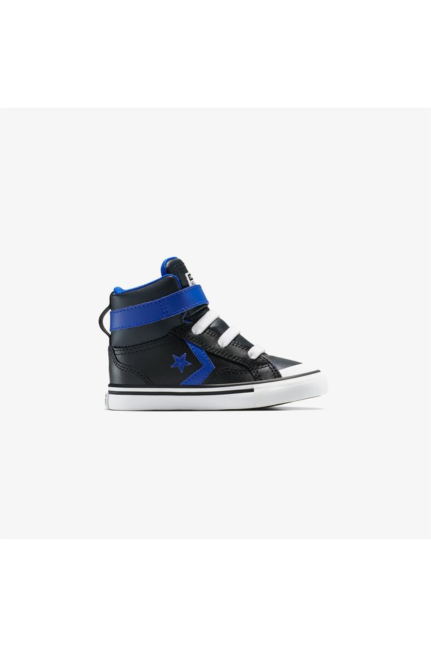 Pro Blaze Strap Leather Easy on Baby Black Sneaker
