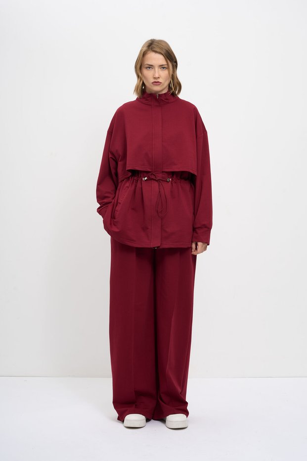 Women's Waist Drawstring Detailed Set