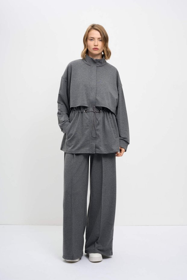 Women's Waist Drawstring Detailed Set