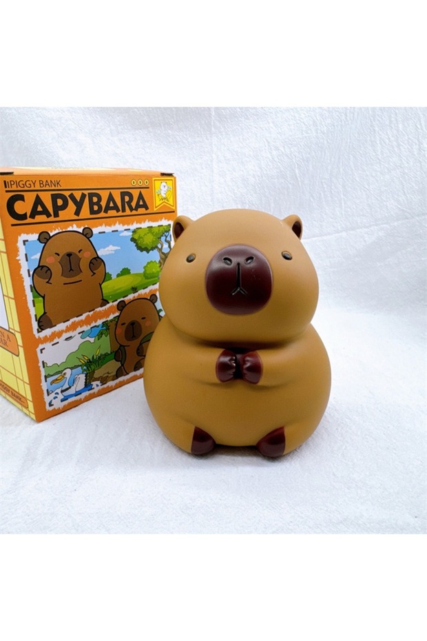 Dark New Cartoon Vinyl Capybara Piggy Bank Decoration For Bedroom Animal Shaped Household Kid Money