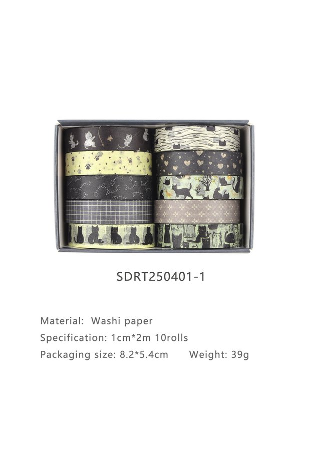 SDRT250401-1 10 Rolls Flower Washi tapes set School supplies Cute stickers Masking tape Aesthetic st