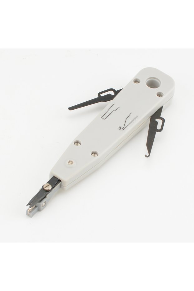 GRAY Punch Down Tool 110 Wire Cutter Knife Telecom Pliers For Rj45 Keystone Jack Network Cable Telep