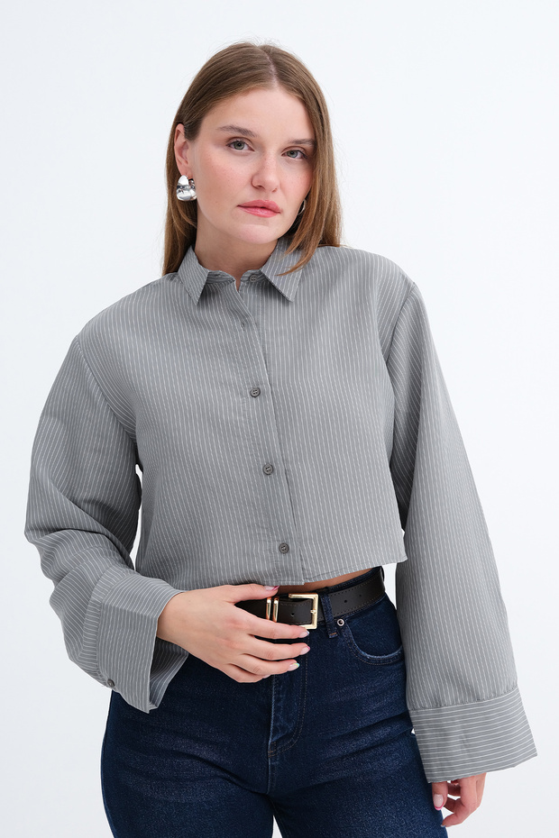 Long Sleeve Buttoned Modal Shirt G8420